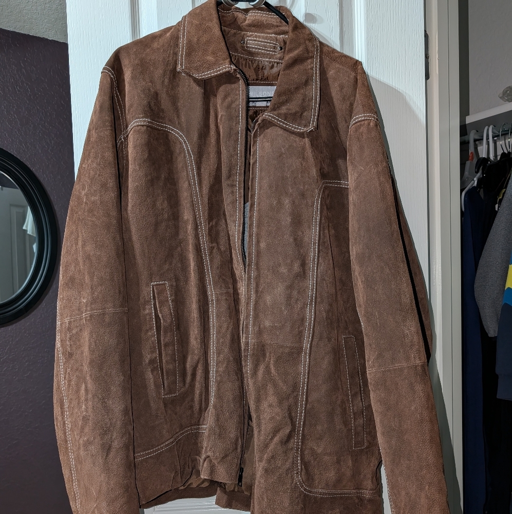 Wilson Leather Brown Suede Leather Jacket
